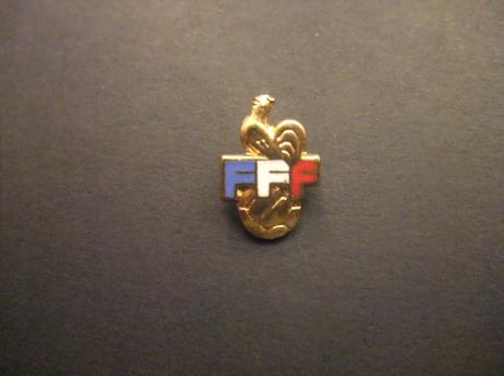FFF ( Fédération Française de Football ) Franse voetbalbond in de kleuren van de Franse vlag